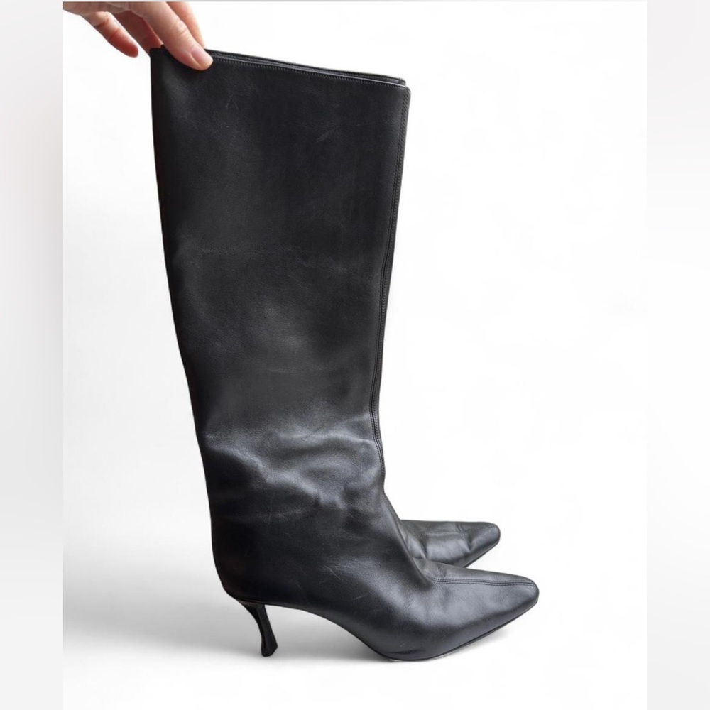 By Far Stevie 42 Tall black leather boots Size 39